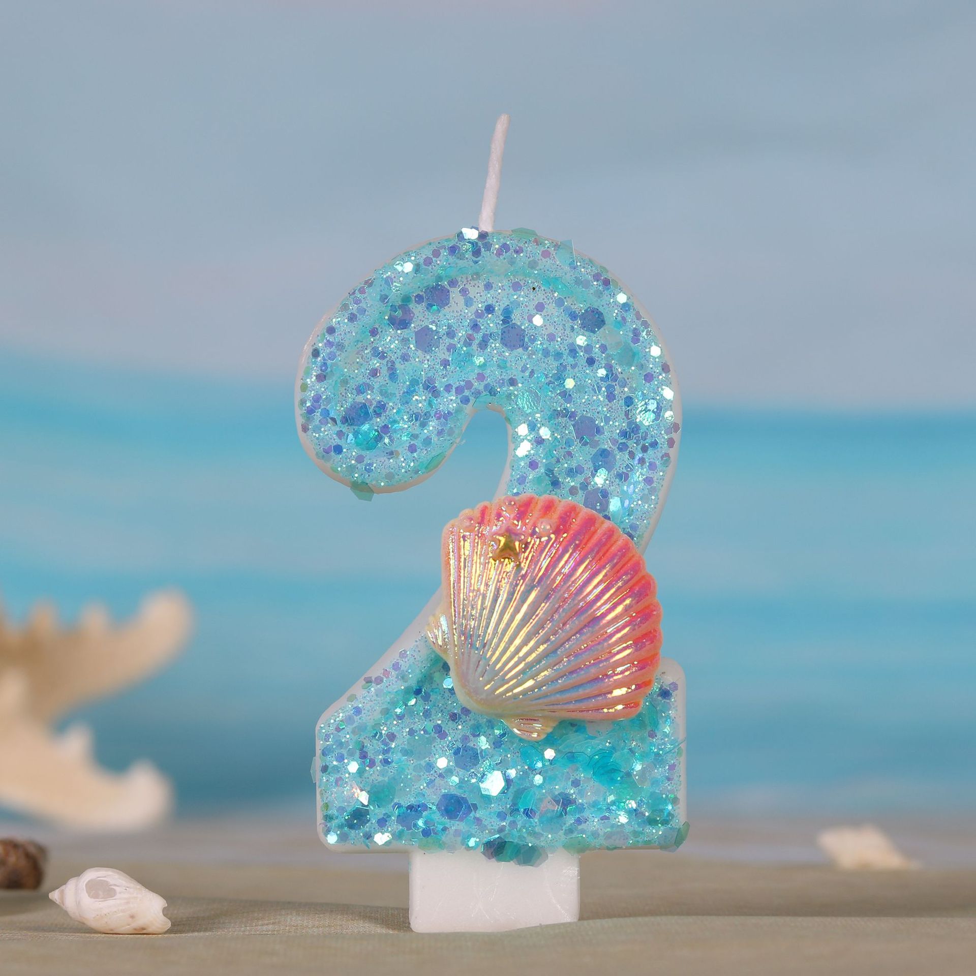 شموع الكيك على شكل حورية البحر - مراجعة Zebra Candle Supplies وسعره