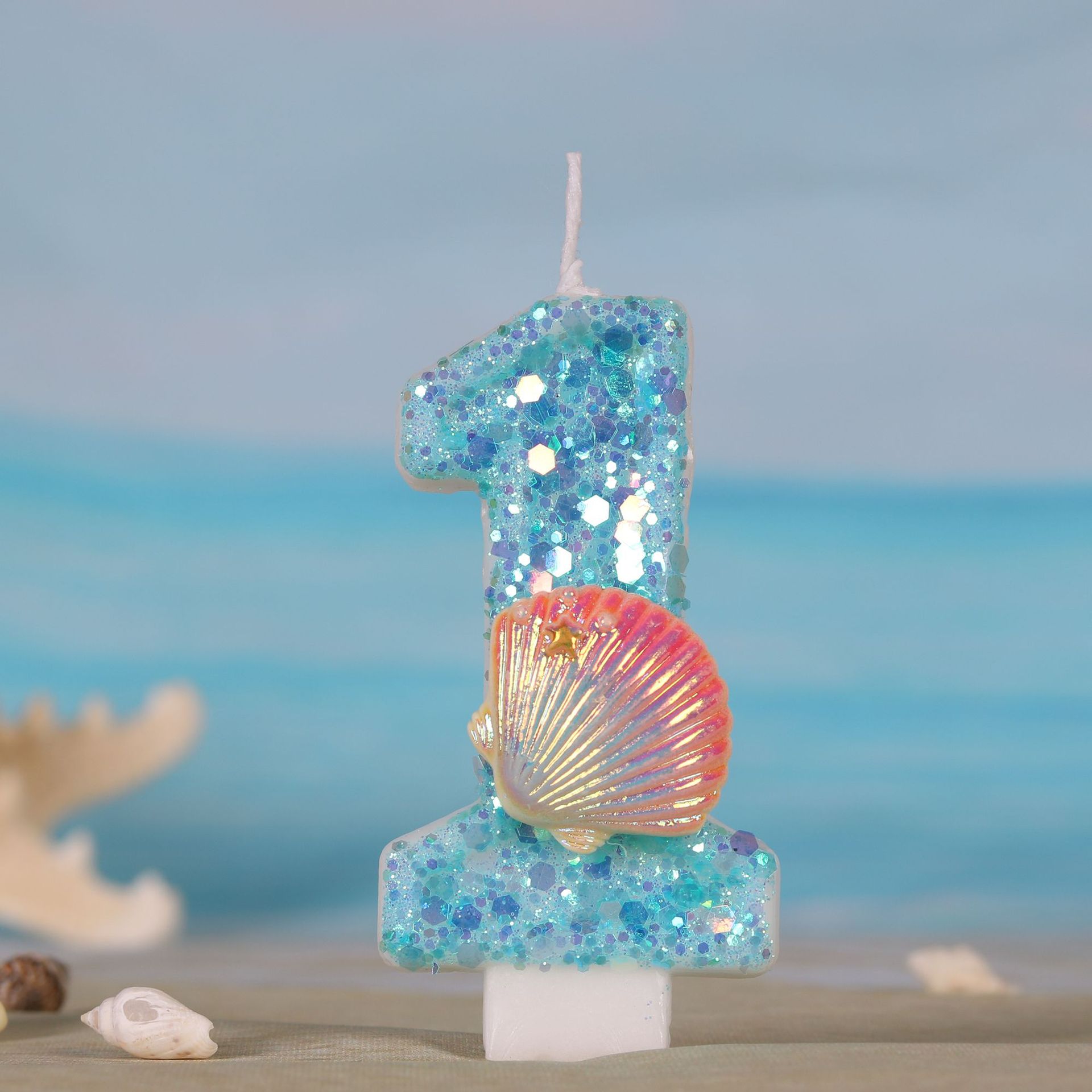 شموع الكيك على شكل حورية البحر - مراجعة Zebra Candle Supplies وسعره
